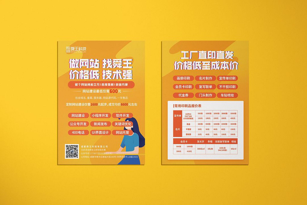 舜王DM宣传单设计