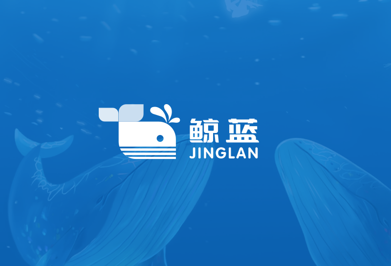 鲸蓝LOGO设计